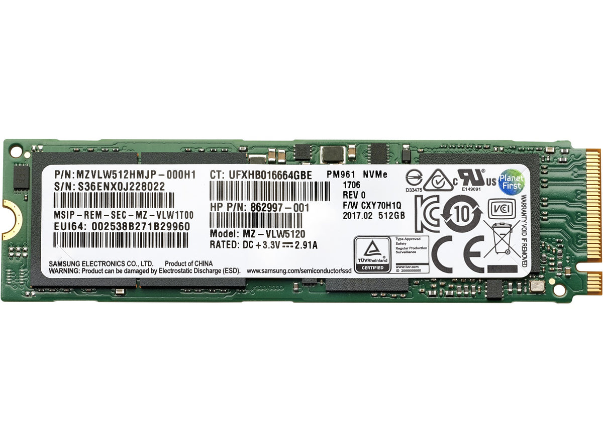 HP 2JB96AA Internes Solid State Drive 512 GB 2.5" Serial ATA III TLC