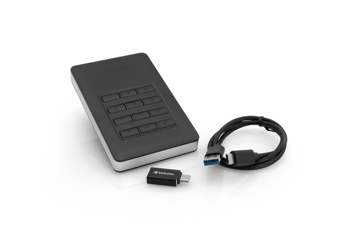 Verbatim Store n Go Secure Portable Festplatte 1 TB mit Code-Zugang