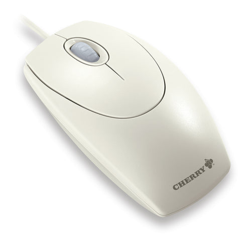 CHERRY WHEELMOUSE OPTICAL Kabelgebundene Maus, Hell Grau, PS2/USB