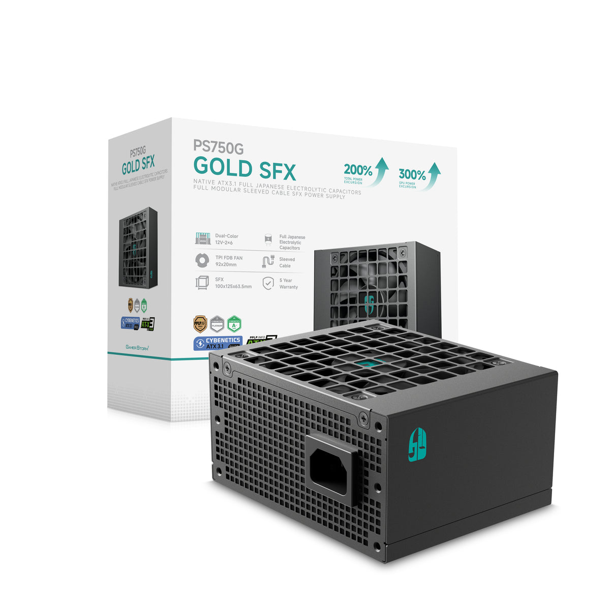 Gamer Storm PS750G Netzteil 750 W 20+4 pin ATX SFX Schwarz