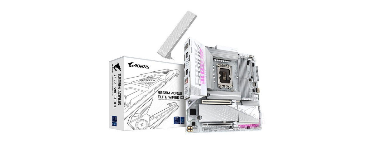 Gigabyte B860M AORUS ELITE WIFI6E ICE DDR5 Micro ATX