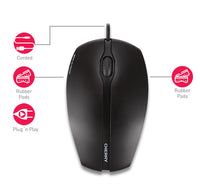 CHERRY GENTIX CORDED ILLUMINATED Maus, Schwarz, USB