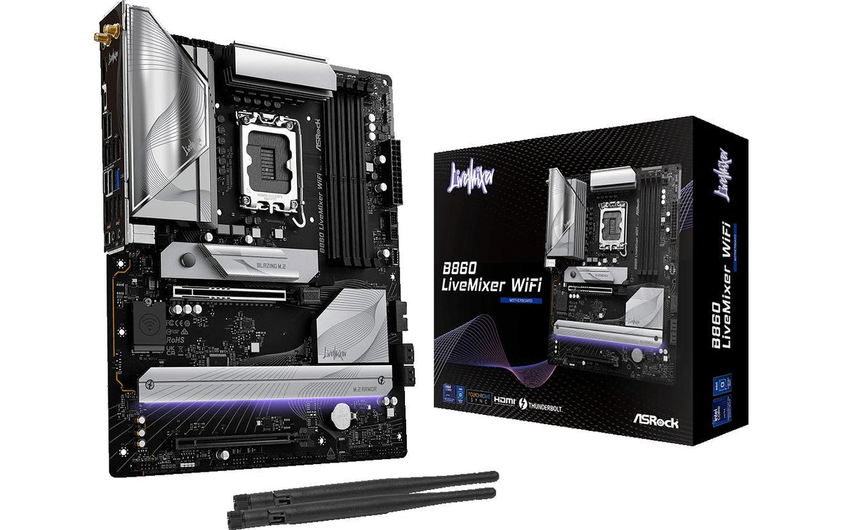 ASRock B860 LiveMixer WiFi LGA1851 DDR5 ATX