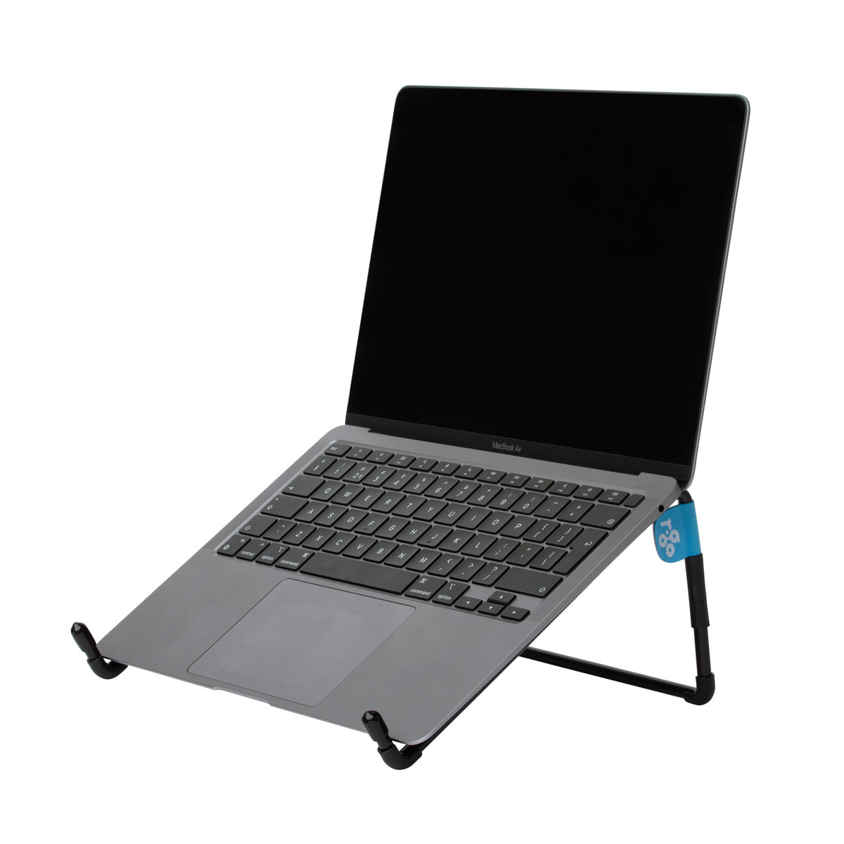 R-Go Tools Laptopständer R-Go Steel Travel, ergonomisch faltbarer und einstellbarer Laptopständer, Stahl, Schwarz