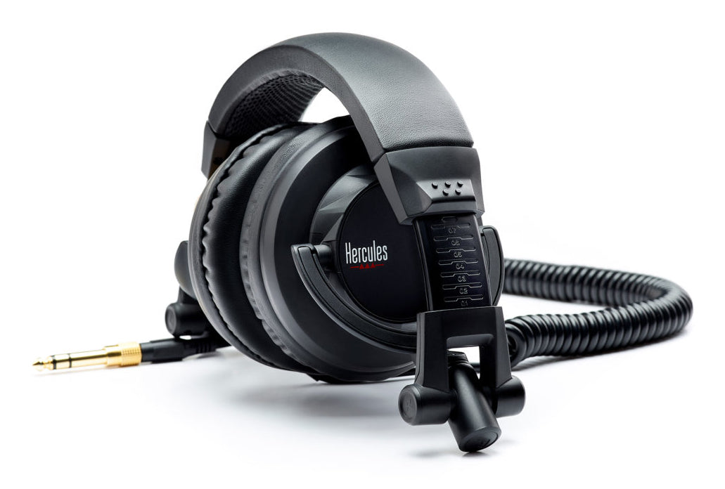 Hercules HDP DJ45 Kopfhörer Kabelgebunden Kopfband Musik Schwarz