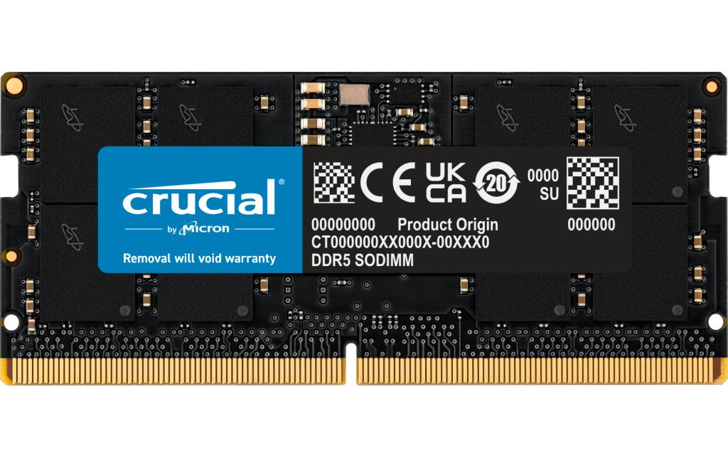 Crucial CT16G56C46S5 Black SODIMM DDR5-5600 CL46 16 Go (1x16 Go)