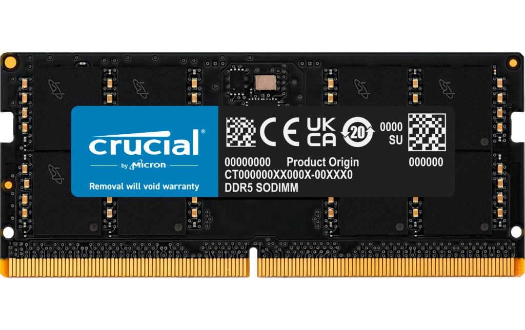 Crucial CT32G48C40S5 Black SODIMM DDR5-4800 CL40 32GB (1x32GB)
