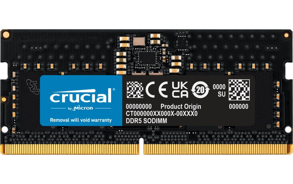 Crucial CT8G48C40S5 Black SODIMM DDR5-4800 CL40 8GB (1x8GB)