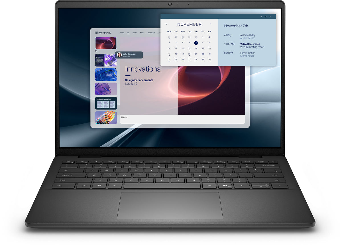 DELL Pro 14 Essential PV14255 AMD Ryzen™ 5 220 Laptop 35,6 cm (14") Full HD+ 16 GB DDR5-SDRAM 512 GB SSD Wi-Fi 6 (802.11ax) Windows 11 Pro Schweiz Schwarz