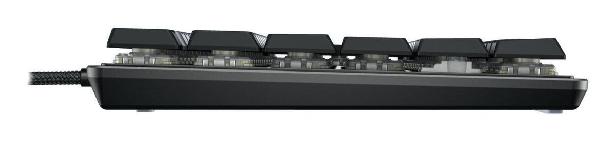 CHERRY KC 500 MX LP TKL Tastatur Heimbüro USB QWERTZ Deutsch Schwarz, Grau