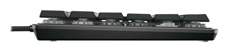CHERRY KC 500 MX LP TKL Tastatur Heimbüro USB QWERTZ Deutsch Schwarz, Grau