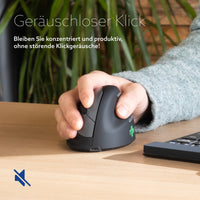 R-Go Tools Ergonomische Maus R-Go HE Break mit Pausensoftware, klein (Handlänge <165mm), Rechtshänder, verkabelt, schwarz