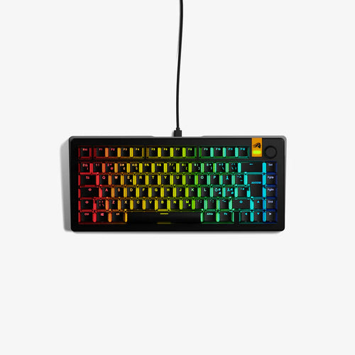 Glorious Gaming GLO-KB-GMMK3-75-PB-HE-W-BLK-ND Tastatur USB QWERTY Nordisch Schwarz