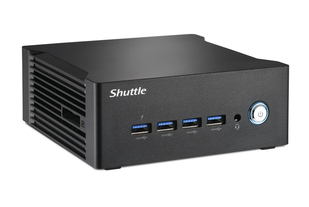 Shuttle Nano PC NT10H9, Intel Core Ultra 9 185H, Intel Arc graphics, 2xHDMI, 2xUSB 4.0 (DP), 2x2.5Gbit LAN, VESA, 24/7 Dauerbetrieb