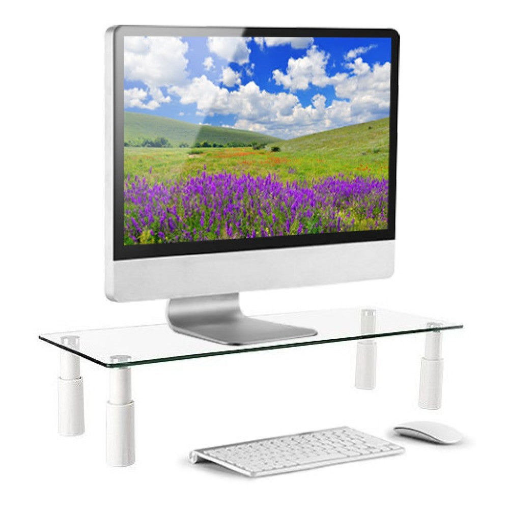 Techly ICA-MS 461E Flachbildschirm-Tischhalterung 81,3 cm (32") Tisch/Bank Transparent