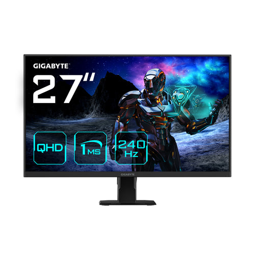 GIGABYTE GS27Q X 27" QHD Gaming-Monitor - 2560 x 1440, 240Hz, 1ms, 300 cd/m², FreeSync Premium Pro, HDR Ready, HDMI 2.0, DisplayPort 1.4