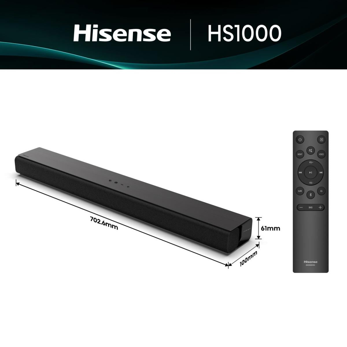 Hisense 2.0 CH Soundbar, 120 W