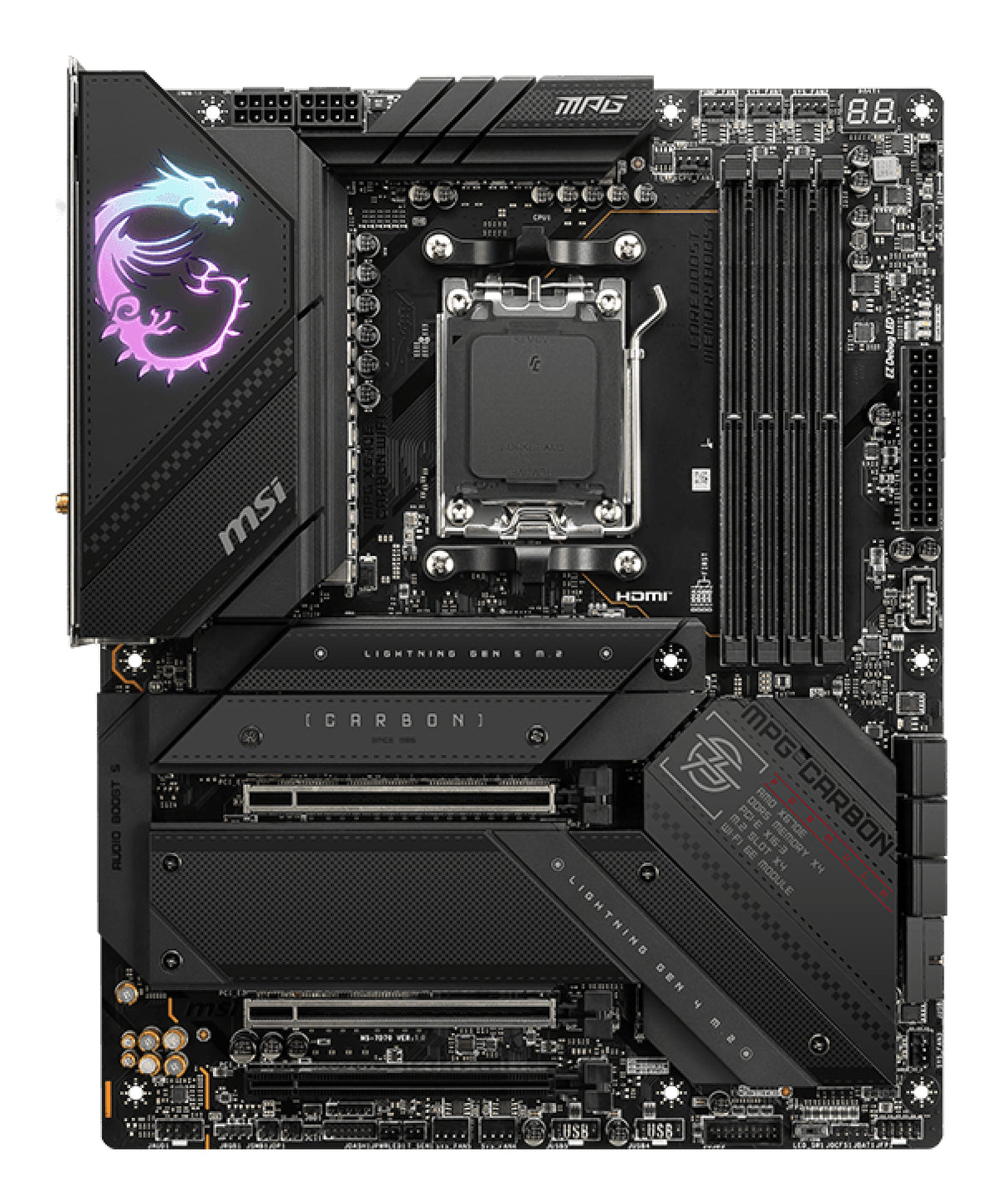 MSI MPG X670E CARBON WIFI Motherboard AMD X670 Sockel AM5 ATX