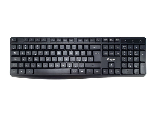 Equip 245213 Tastatur Büro USB QWERTY Italienisch Schwarz