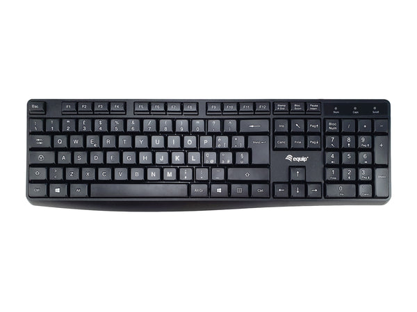 Equip 245213 Tastatur Büro USB QWERTY Italienisch Schwarz