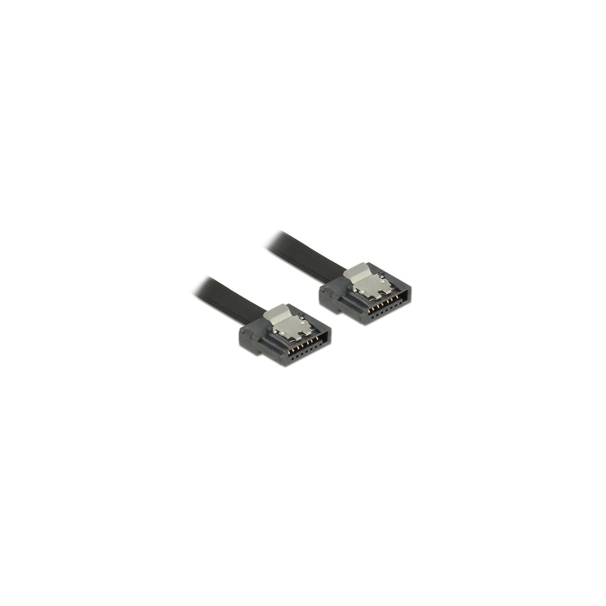 Delock SATA-3 Kabel 10 cm, Metall Clip