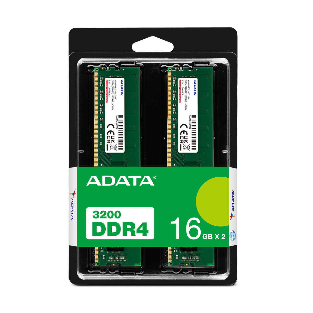 ADATA AD4U320016G22-DTGN Speichermodul 32 GB 2 x 16 GB DDR4 288-pin DIMM