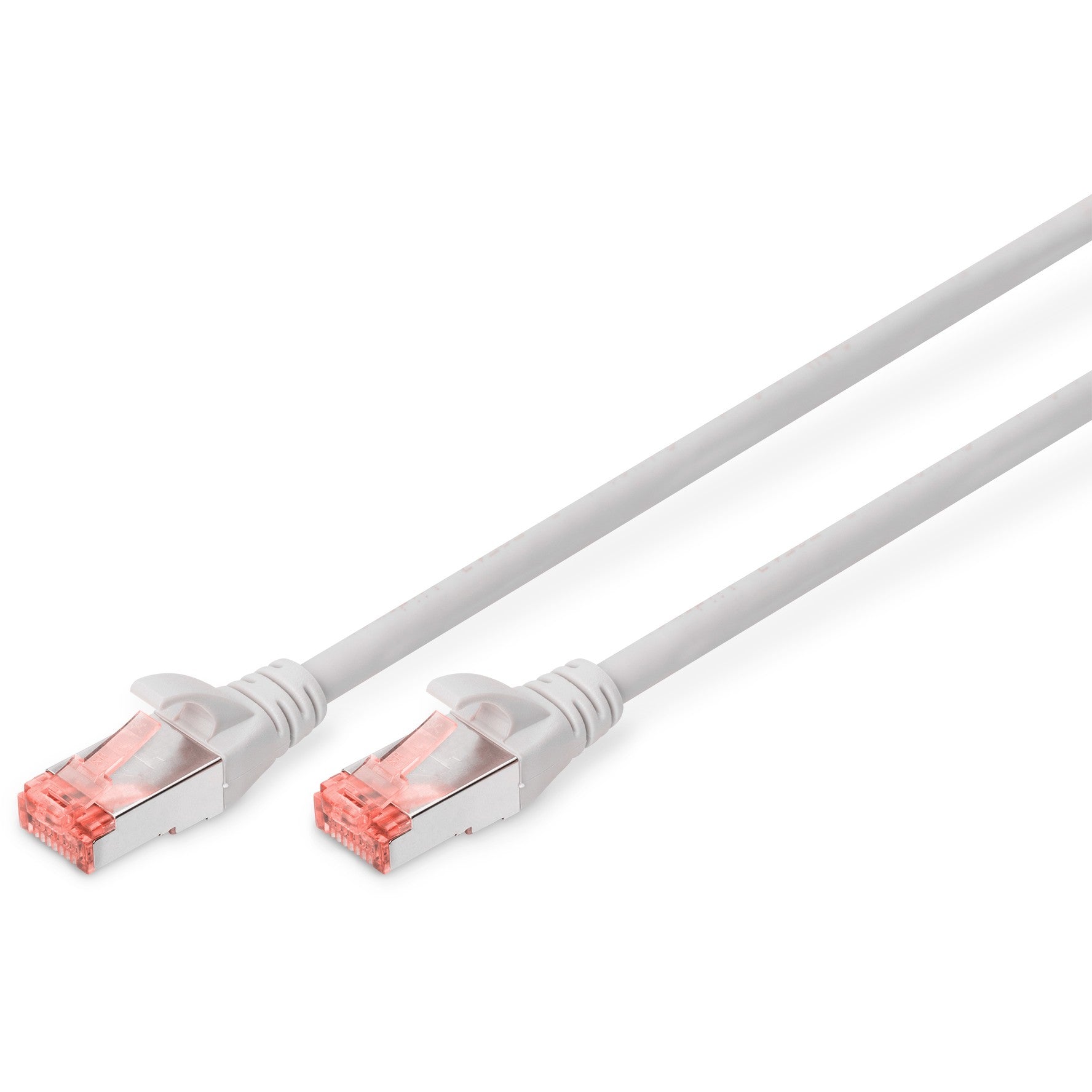 DIGITUS Patchkabel Cat6 S/FTP 2xRJ45 1.5m grau Hebelschutz