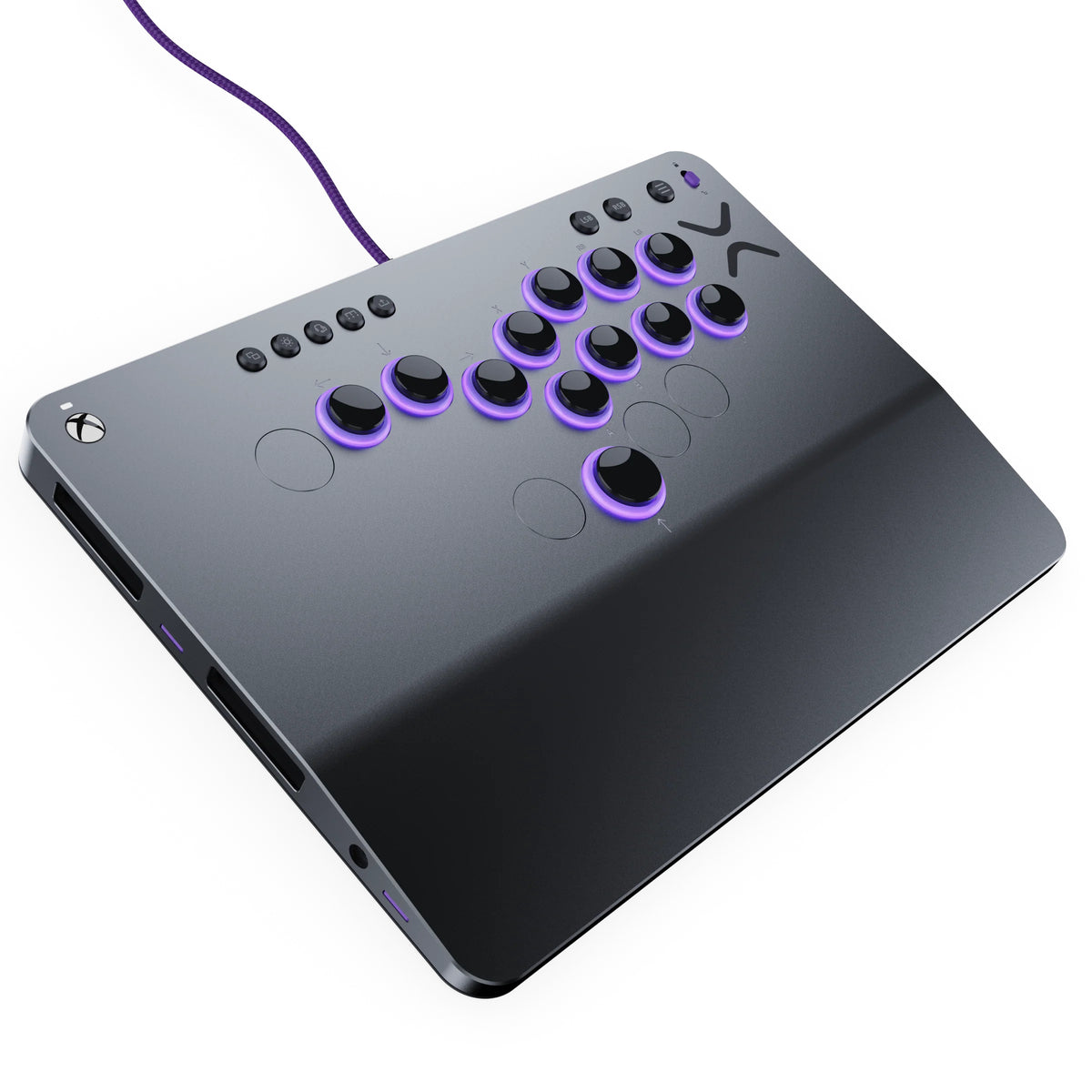 Turtle Beach Victrix Pro KO Leverless Fight Stick Controller Grau - offiziell von Capcom und PlayStation lizenziert für Xbox und PC, für Esports-Gaming