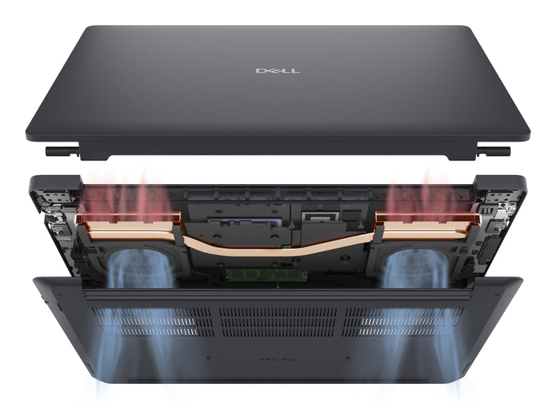 DELL Pro Max 16 MC16250 Intel Core Ultra 7 265H Mobiler Arbeitsplatz 40,6 cm (16") Full HD+ 16 GB DDR5-SDRAM 512 GB SSD NVIDIA RTX PRO 500 Blackwell Wi-Fi 7 (802.11be) Windows 11 Pro Deutsch Schwarz