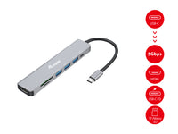 Equip USB-C 7-in-1 Multifunktionsadapter, HDMI 4K/60Hz, USB 3.2 Gen1 x 3, TF/MICRO SD, 100W USB PD