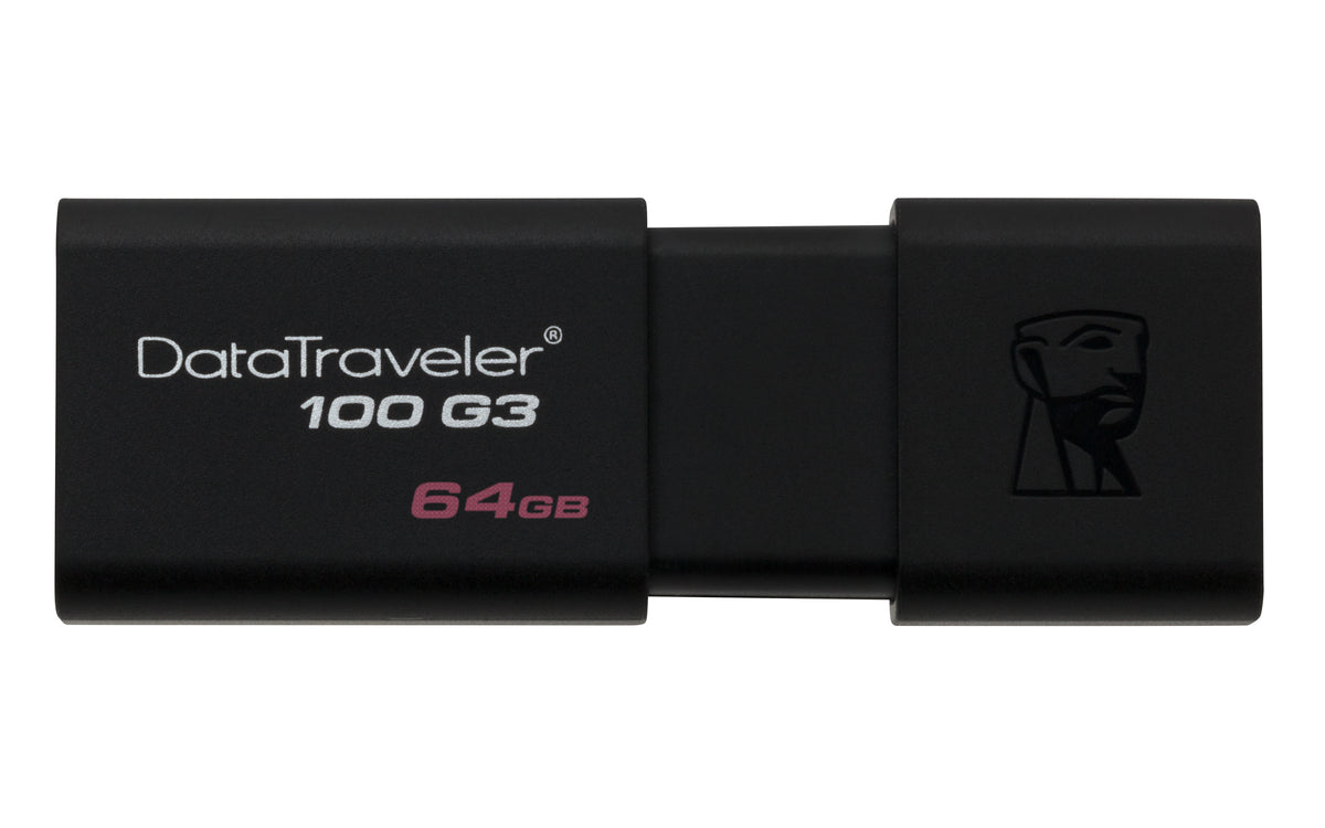 Kingston Technology DataTraveler 100 G3 USB-Stick 64 GB USB Typ-A 3.2 Gen 1 (3.1 Gen 1) Schwarz