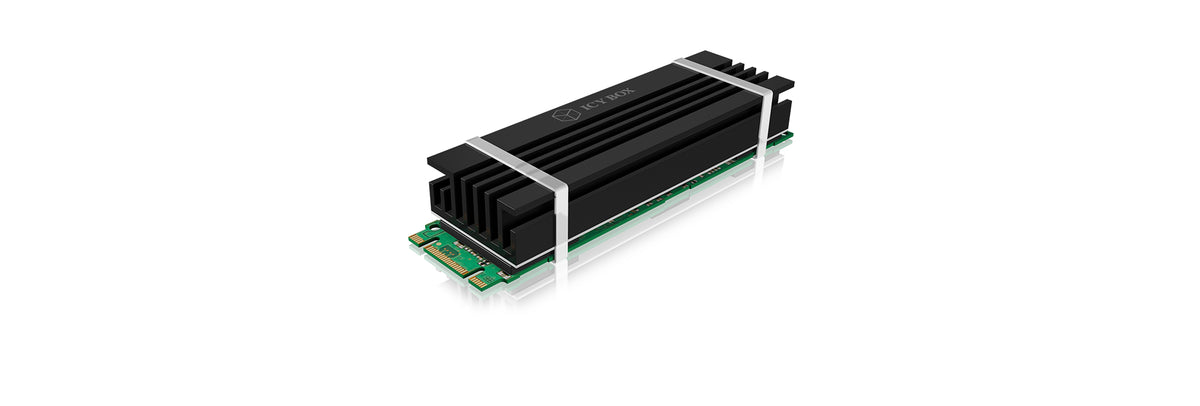 ICY BOX IB-M2HS-70, Kühlkörperset für M.2 2280 SSD, Aluminium, 10 mm dick