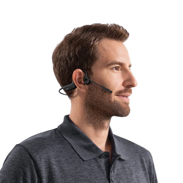 SHOKZ C110-AI-BK-EN Kopfhörer & Headset Kabellos Ohrbügel Büro/Callcenter Bluetooth Schwarz