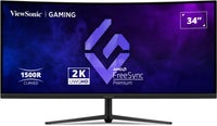 Viewsonic VX3418C-2K Computerbildschirm 86,4 cm (34") 3440 x 1440 Pixel UltraWide Quad HD Schwarz