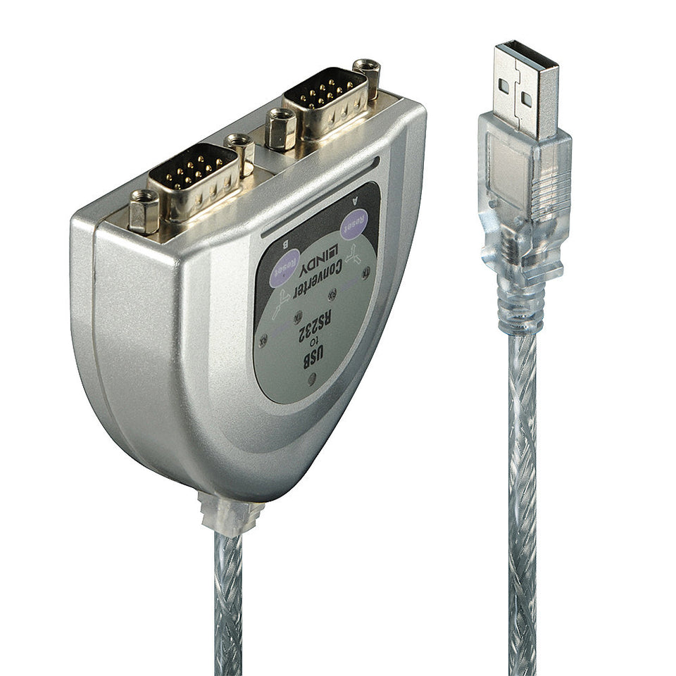 Câble série Lindy 42889 Argent 0,6 m USB Type-A DB-9