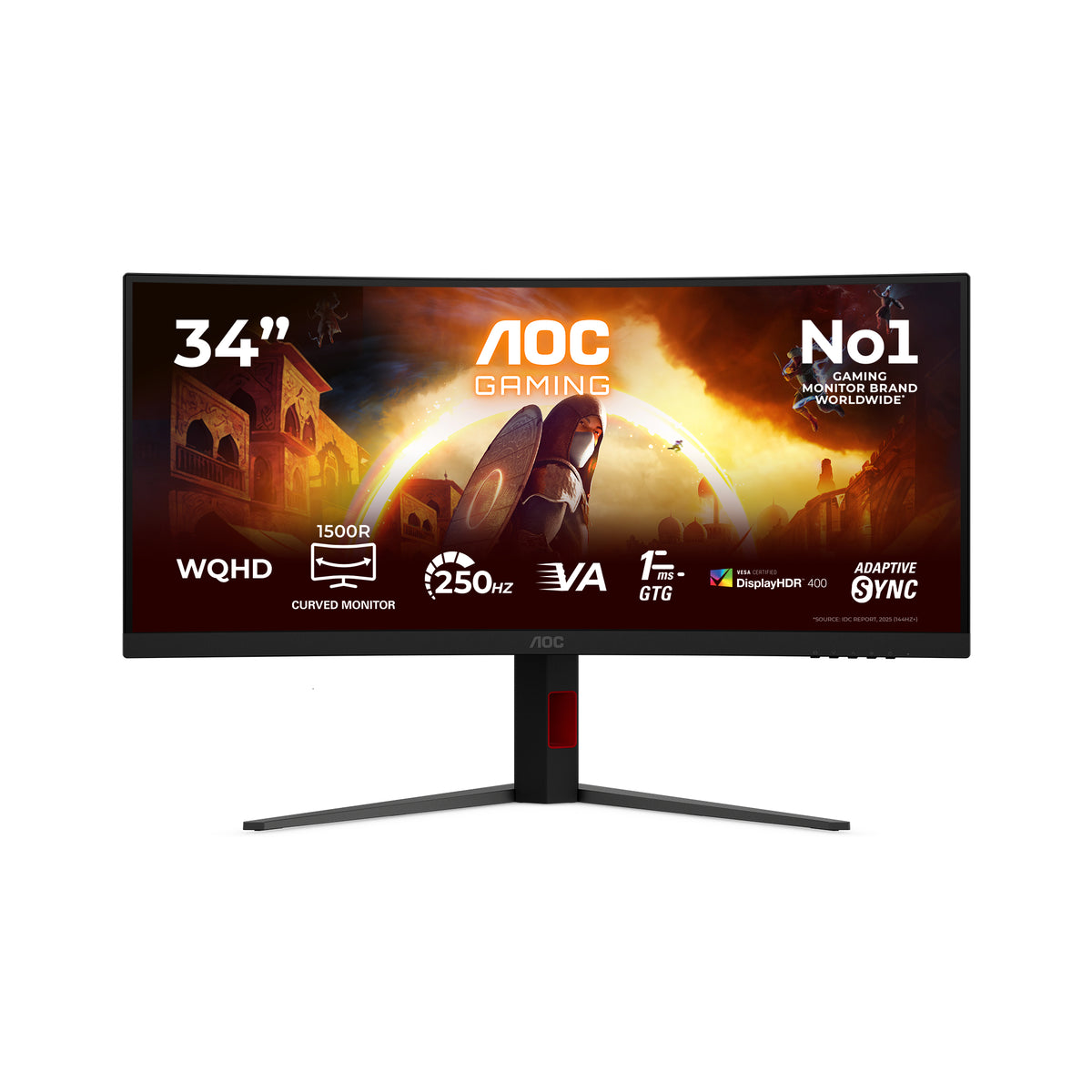 AOC G4 Gaming Computerbildschirm 86,4 cm (34") 3440 x 1440 Pixel Schwarz, Rot