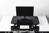BakkerElkhuizen Adjustable Sit-Stand Desk Riser 2 Black