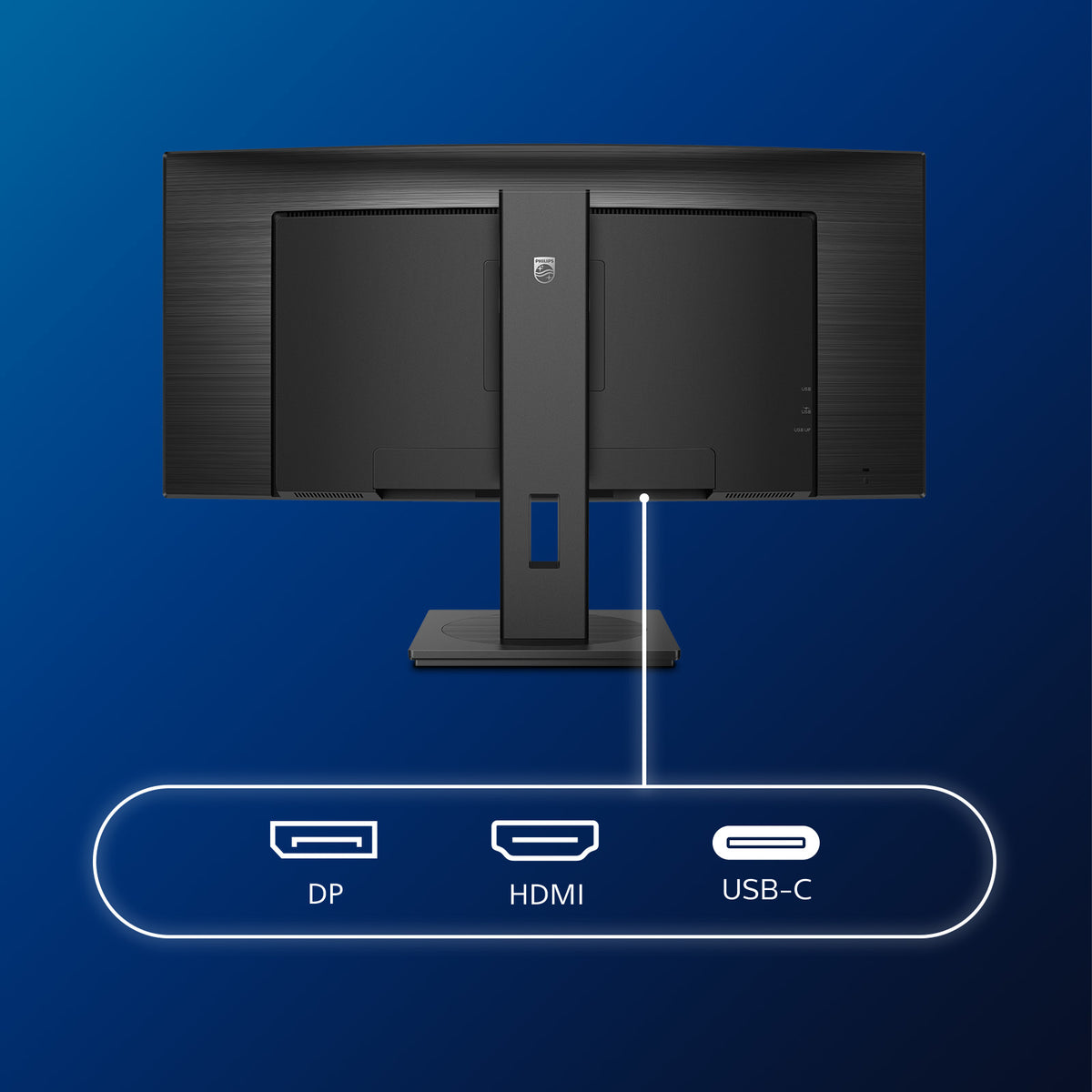 Philips B Line 346B1C/00 Computerbildschirm 86,4 cm (34") 3440 x 1440 Pixel Quad HD LCD Schwarz