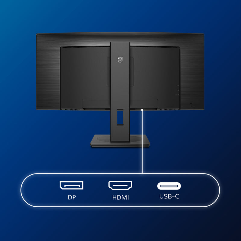 Philips B Line 346B1C/00 Computerbildschirm 86,4 cm (34") 3440 x 1440 Pixel Quad HD LCD Schwarz