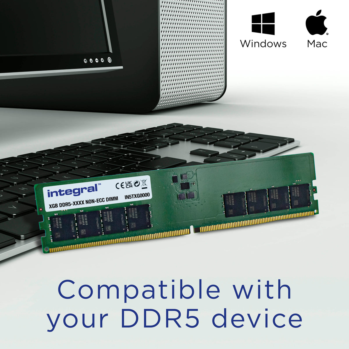 Integral IN5T32GNHRBX Speichermodul 32 GB 1 x 32 GB DDR5 288-pin DIMM