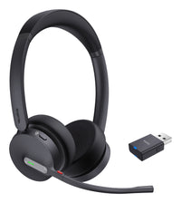 Yealink WH64 Hybrid Dual Teams Kopfhörer Kabellos Kopfband Büro/Callcenter Mikro-USB Bluetooth Schwarz