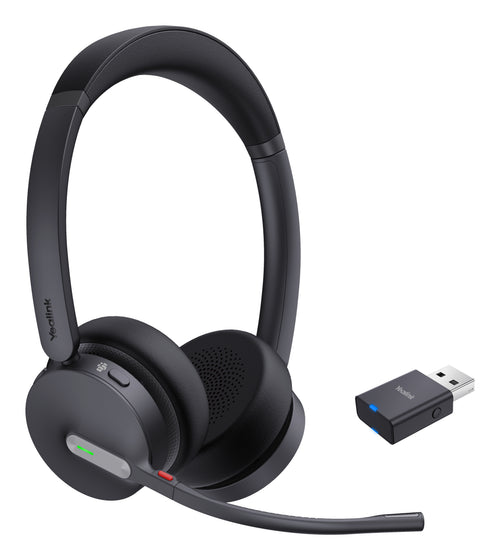 Yealink WH64 Hybrid Dual Teams Kopfhörer Kabellos Kopfband Büro/Callcenter Mikro-USB Bluetooth Schwarz