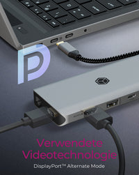 ICY BOX IB-DK4061-CPD, 12 zu 1 USB Type-C® Notebook DockingStation, 2x HDMI