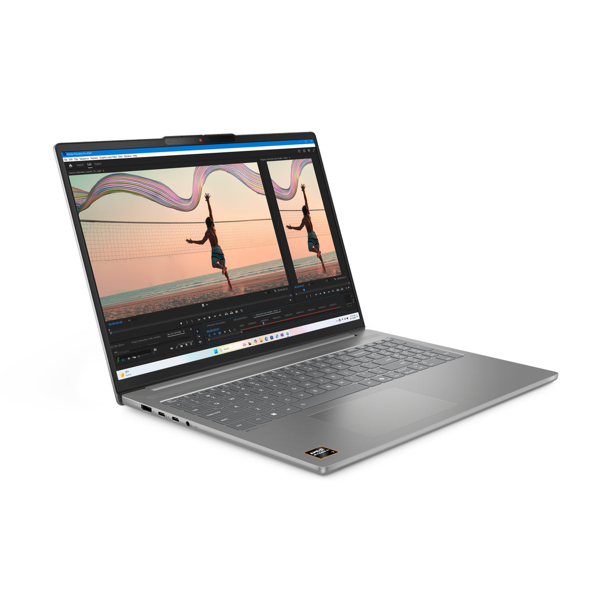 Lenovo IdeaPad Slim 5 16AKP10 Copilot+ PC AMD Ryzen AI 5 330 Laptop 40,6 cm (16") WUXGA 16 GB DDR5-SDRAM 1 TB SSD Wi-Fi 7 (802.11be) Windows 11 Home Deutsch Grau