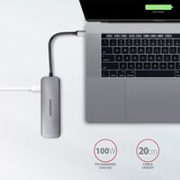Axagon HMC-5 USB 3.2 Gen 1 hub, 2x USB-A, HDMI, SD/microSD, PD 100W