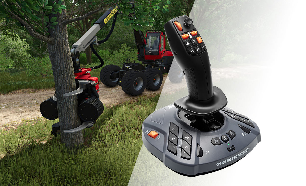 Thrustmaster T128 SimTask Farming Pack Schwarz USB Lenkrad + Pedale + Schalthebel Analog / Digital PC, PlayStation 4, PlayStation 5