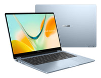 ASUS Vivobook S14 Flip TP5408QA-U2114W Copilot+ PC Snapdragon X1-26-100 Hybrid (2-in-1) 35,6 cm (14") Touchscreen WUXGA 16 GB LPDDR5x-SDRAM 512 GB SSD Wi-Fi 6E (802.11ax) Windows 11 Home Blau