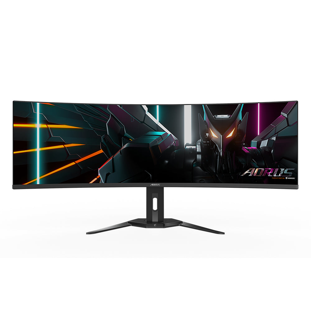 GIGABYTE Gebogener Gaming-Monitor CO49DQ OLED - 5120x1440 (DQHD), 1800R, 144Hz, 0,03ms, KVM, FreeSync Premium Pro, HDMI 2.1