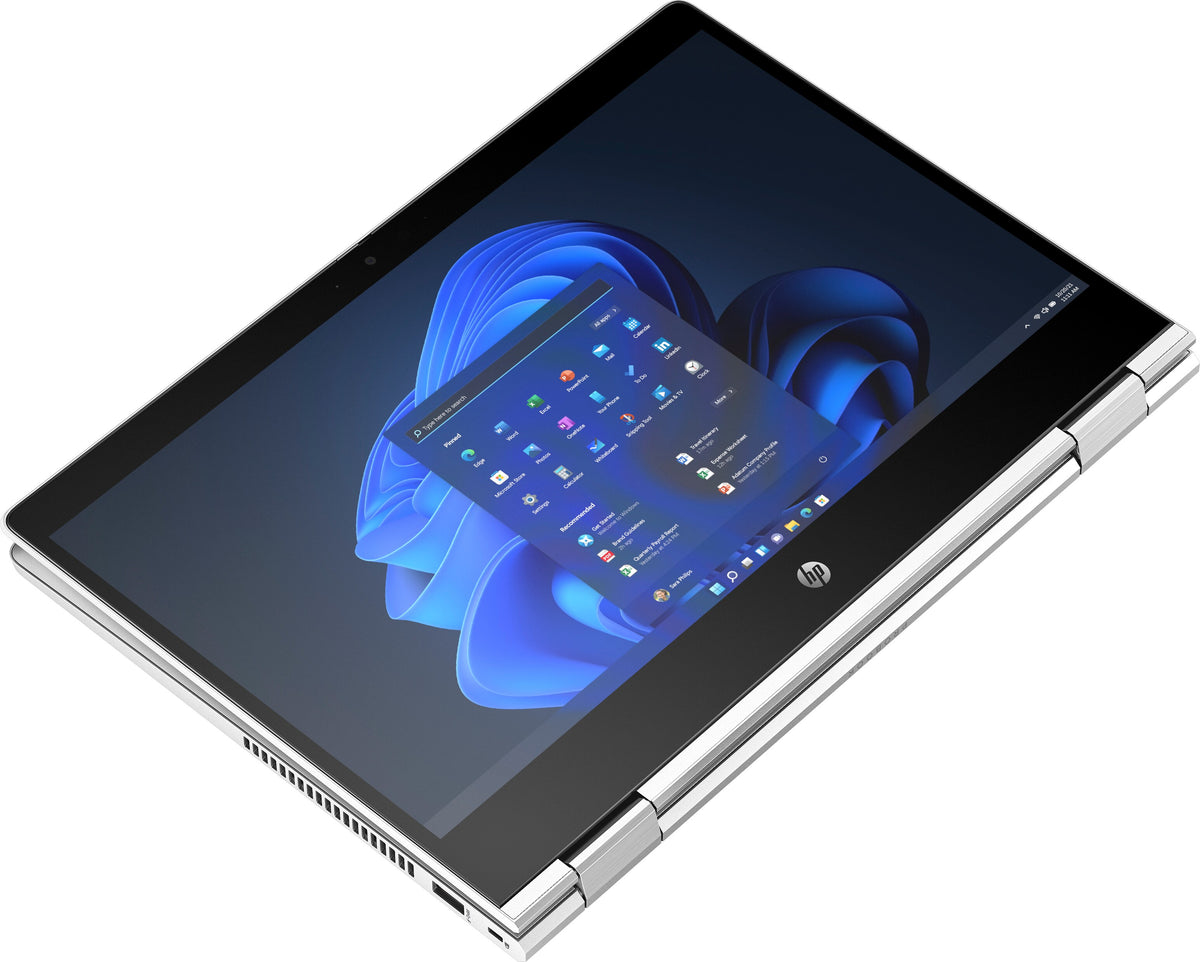 HP Pro x360 435 G10 AMD Ryzen™ 5 7530U Hybrid (2-in-1) 33,8 cm (13.3") Touchscreen Full HD 16 GB DDR4-SDRAM 256 GB SSD Wi-Fi 6E (802.11ax) Windows 11 Pro Silber