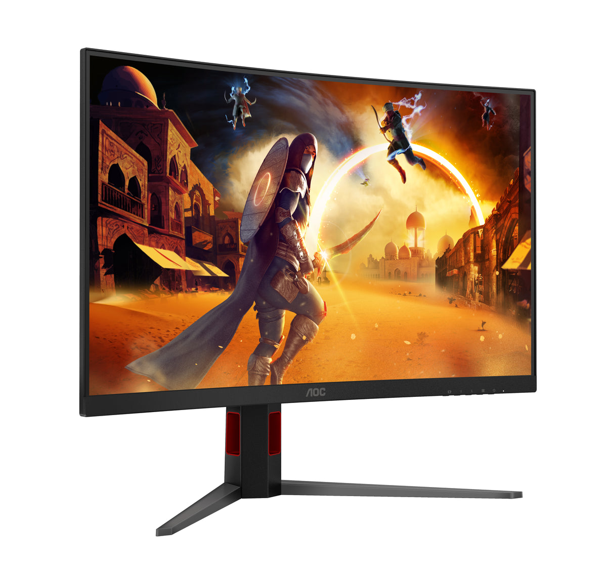 AOC G4 C32G4Z Computerbildschirm 80 cm (31.5") 1920 x 1080 Pixel Full HD LCD Schwarz, Rot